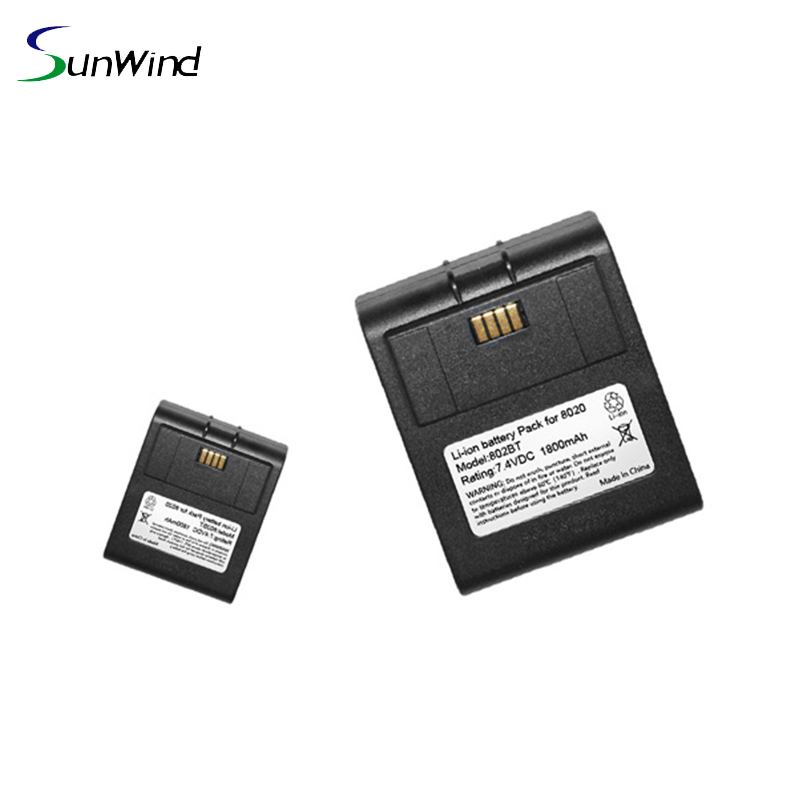 Factory 7.4V 1800mah Replacement battery pack for verifone nurit 8020 POS battery